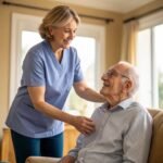 Home Care Support Worker Jobs Ryde Sydney NSW assisting elderly client at home