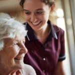 Personal Support Worker Jobs Croydon Melbourne VIC assisting elderly resident in aged care facility